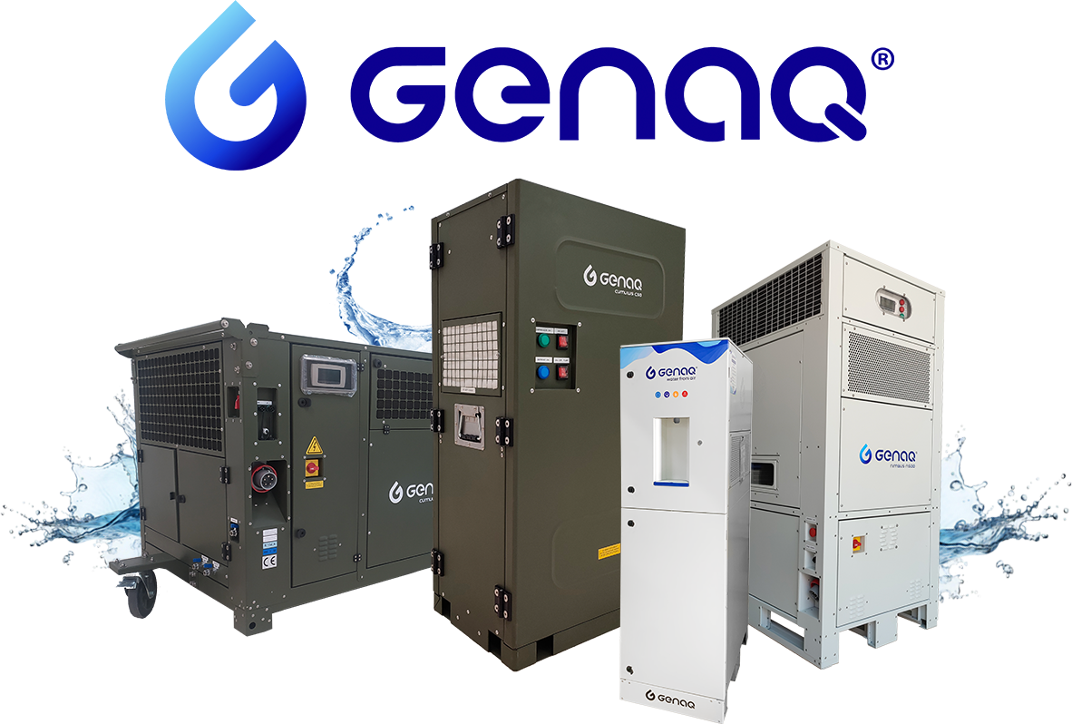 Productos para generación de agua desde el ambiente Genaq Productos para generación de agua desde el ambiente Genaq
